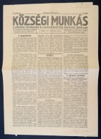 1918 A Községi Munkás, A Községi Munkások és Alkalmazottak... - Ohne Zuordnung