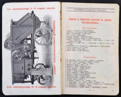 1910 Hofherr és Schrantz Naptár, Reklámokkal, Bejegyzésekkel, Félvászon... - Zonder Classificatie