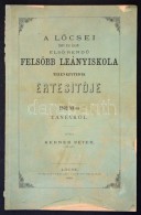 1893 A LÅ‘csei M. Kir. Állami ElsÅ‘ RendÅ± FelsÅ‘bb Leányiskola Tizenkettedik... - Non Classés