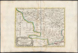 Cca 1700 Johann Hofmann: Provance Olaszországban. Színezett Rézmetszet. Megjelent: Atlas... - Otros & Sin Clasificación