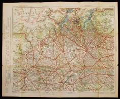 Cca 1910 G. Freytag&Berndt's Automobil- Und Radfahrerkarten, Blatt 40.: Schweiz Und Italien. Verlag Der... - Other & Unclassified