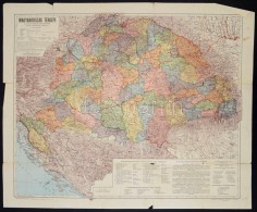 Cca 1920-1930 Magyarország Térképe, A Trianoni Határok... - Otros & Sin Clasificación