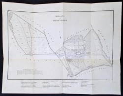 Cca 1840 Hohenheim Württemberg Térképe / Map Of Hohenheim 40x30 Cm - Autres & Non Classés
