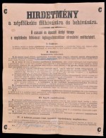 1914 Ferenc József Hirdetménye A Népfölkelés Fölhívására... - Autres & Non Classés