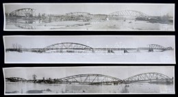 Cca 1920-1940 M. Kir. 101. VasútépítÅ‘ Ezred Fotó, 3 Db, 3.5x23.5 Cm. - Altri & Non Classificati