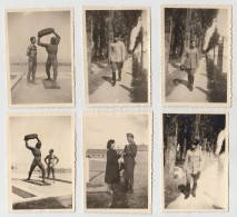 Cca 1942-1944 Balatonlelle, Toldi-szobor, Katonai Fotók A Szobor áthelyezése ElÅ‘ttrÅ‘l... - Altri & Non Classificati