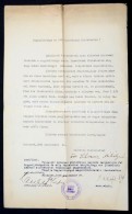 1932 Hadiözvegy Folyamodó Kérelme Rajta Hivatalos Feljegyzésekkel - Other & Unclassified