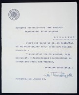 1931 A Honvédség FÅ‘parancsnokának, Vitéz Kárpáthy Kamillónak... - Andere & Zonder Classificatie