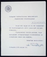 1931 A Honvédség FÅ‘parancsnokának, Vitéz Kárpáthy Kamillónak... - Sonstige & Ohne Zuordnung