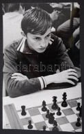Cca 1970 Anatolij Karpov (1951-) Sakkozik, MTI Fotó, A Hátoldalán Pecséttel Jelzett,... - Autres & Non Classés