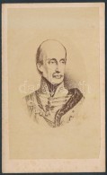 Cca 1840 József Nádor(1776-1847), Keményhátú Kép, 10x6 Cm / Cca 1840... - Autres & Non Classés