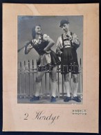 Cca 1920-1930 2 Kordys, Angelo (1894-1974) Foto, Budapest, NagyméretÅ± Fotó, 23x17 Cm. - Andere & Zonder Classificatie