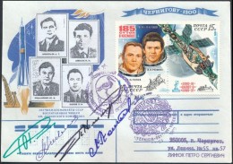 Jurij Viktorovics Romanyenko (1944- ), Adrijan Nyikolajev (1929-2004), Pjotr Iljics Klimuk (1942- ) és... - Andere & Zonder Classificatie