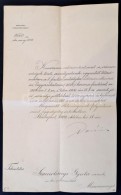 1909 Szamolányi Gyula KöltÅ‘ ErdÅ‘számellenÅ‘ri Kínevezése,... - Sin Clasificación