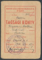 1947 Magyarországi Szociáldemokrata Párt Kitöltött Párttagsági... - Non Classés