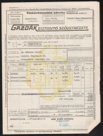 Cca 1945 Gazdák Biztosító Szövetkezete Biztosítási Kötvények - Non Classificati
