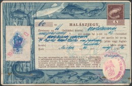 1944 Miskolc, Miskolci Lakos Számára Kiállított Halászjegy, 5P... - Non Classificati