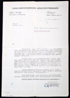 1944 Bérelszámolási Levél A Dunai RepülÅ‘gépgyár Rt.-tÅ‘l,... - Non Classés