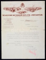 1939 Magyar Kender és Jutaipar Rt.  Fejléces Számla. - Non Classés