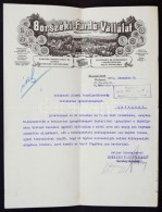 1914 Borszéki FürdÅ‘ Vállalat Díszes Fejléces Számla. - Non Classés