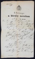 1876 ÍtélÅ‘táblai Bírósági ítélet- - Zonder Classificatie