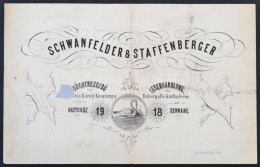 1871 Pest, Schwanfelder&Staffenberger Díszes Számla - Zonder Classificatie