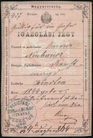 Nezsider 1864 Igazolási Jegy - Unclassified