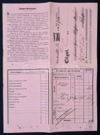 1855 Kaiser Ferdinands-Nodbahn Fuvarlevele, Díszes Fejléces Papíron, Német Nyelven./... - Zonder Classificatie