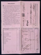 1855 Kaiser Ferdinands-Nodbahn Fuvarlevele, Díszes Fejléces Papíron, Német Nyelven./... - Sin Clasificación