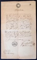 1837 Keresztelési Anyakönyvi Kívonat, Német NyelvÅ±, 15 Kr. Benyomott... - Ohne Zuordnung