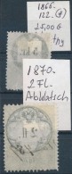 (*) 1866 2kr Fehér Papíron + 1870 2Ft Teljes Gépszínátnyomattal (Mi EUR 29,-) - Unclassified
