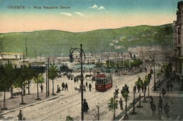 ** T2/T3 Trieste, Riva Nazzario Sauro / Quay, Tram With Bensdorp Cacao Advertisement (EK) - Unclassified