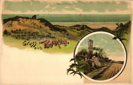 ** T1/T2 Borkum, Düne, Ottmar Zieher, Litho - Ohne Zuordnung