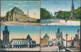* Praha, Prag - 7 Db RÉGI Városképes Lap, Vegyes MinÅ‘ség / 7 Pre-1945 Town-view... - Unclassified