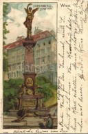 T2/T3 Vienna, Wien I. Liebenberg-Denkmal / Statue, Karl Stückers Kunstanstalt Litho (EK) - Non Classés