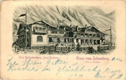 T2/T3 1898 Schneeberg, Hotel Hochschneeberg, Josef Panhans (EB) - Sin Clasificación