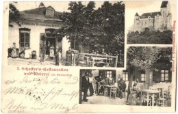 T4 Liechtenstein, I. Schuster's Restauration Und Meierei / Restaurant, Castle (cut) - Non Classés