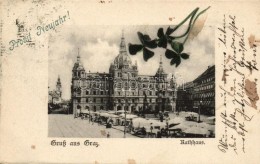 T2 Graz, Rathaus, Neujahrsgrüsse / Town Hall, New Year Greeting - Ohne Zuordnung