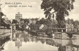 T2/T3 Lajtabruck, Bruck An Der Leitha; Leitha-Idylle Mit Schloss Prugg / Castle, Lake, Bridge (EK) - Non Classés