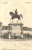 T2 Zagreb, Zágráb; Jellasics Szobor / Statue - Unclassified