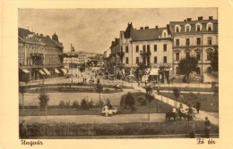 ** T2/T3 Ungvár, Uzhorod; FÅ‘ Tér, Fenyves Andor Kiadása / Main Square (EK) - Non Classés