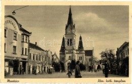 T2 Munkács, Munkacheve; Római Katolikus Templom, Ferenczy Gyógyszertár, F.... - Zonder Classificatie