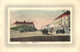 * T2 Temesvár, Timisoara; Küttl-tér, Villamosok, W. L. Bp. 6554. / Square, Trams - Non Classés