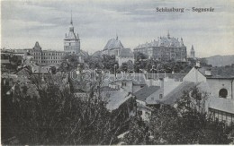 * T2/T3 Segesvár, Schassburg, Sighisoara; Látkép, Kiadja W. Nagy / General View (EB) - Non Classés