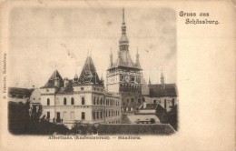 ** T4 Segesvár, Schassburg, Sighisoara; Alberthaus, Stundturm / Fiú Internátus,... - Non Classés