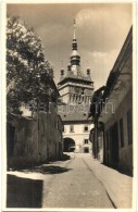 * T3 Segesvár, Sighisoara; Óratorony / Clock Tower, Josef Fischer Photo (Rb) - Non Classés