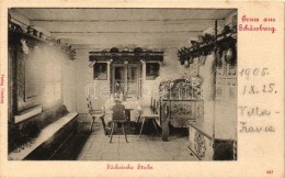 * T2 Segesvár, Sighisoara; Szász Szoba BelsÅ‘, Folklór / Saxon Room Interior, Folklore - Non Classés