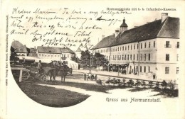 T2 Nagyszeben, Hermannstadt, Sibiu; FÅ‘ Tér, Gyalogsági Laktanya / Main Square, Infantry Barracks - Non Classés