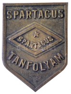 ~1960-1980. 'Spartacus Tanfolyam' Fém Jelvény (14,5x20mm) T:2 - Sin Clasificación