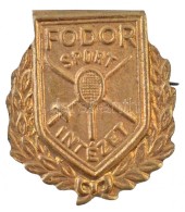 ~1930-1940. 'Fodor Sport Intézet - Vívás, Tenisz és Sí' Aranyozott Fém... - Sin Clasificación